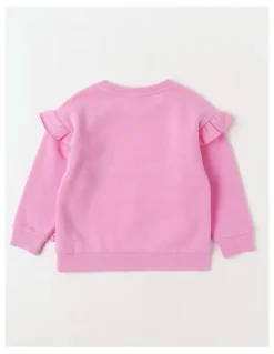 Milkshake Essentials Crew Sweat in Athletic Pink