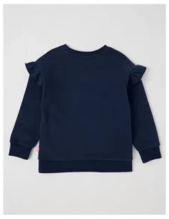 Milkshake Essentials Crew Sweat in Flowers Navy