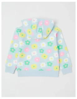 Milkshake Essentials Hooded Sweat in Flowers Blue