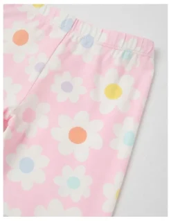 Milkshake Essentials Legging in Pink Daisy Print