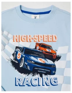 Milkshake Essentials Long Sleeve T-Shirt in Racing Light Blue