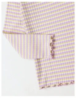 Milkshake Essentials Long Sleeve Tee in Cream Butterflies