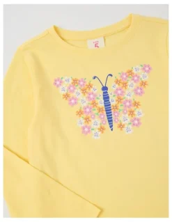 Milkshake Essentials Long Sleeve Tee in Butterfly Yellow
