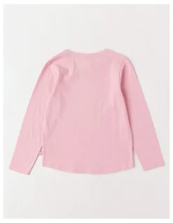Milkshake Essentials Long Sleeve Tee in Pink Bunny