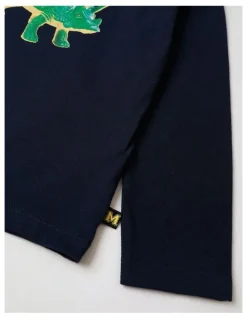 Milkshake Essentials Long Sleeve T-Shirt in Dino Navy