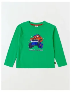 Milkshake Essentials Long Sleeve T-Shirt in No Rules Green
