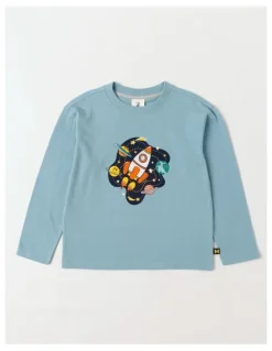Milkshake Essentials Long Sleeve T-Shirt in Rocket Light Blue