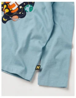 Milkshake Essentials Long Sleeve T-Shirt in Rocket Light Blue