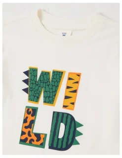 Milkshake Essentials Long Sleeve T-Shirt in Wild White