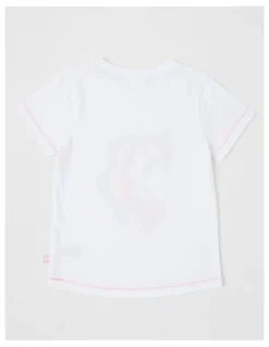 Milkshake Essentials Short Sleeve Print Tee in Unicorn White