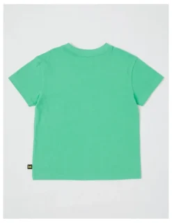 Milkshake Essentials Short Sleeve Print Tee in Crunch Monster Truck in Green
