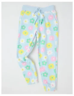 Milkshake Essentials Trackpant in Blue Flowers