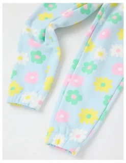 Milkshake Essentials Trackpant in Blue Flowers
