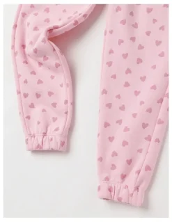 Milkshake Essentials Trackpant in Pink Hearts