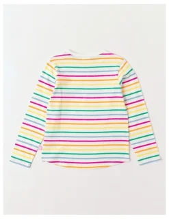 Milkshake Essentils Long Sleeve Tee in Rainbow Stripe