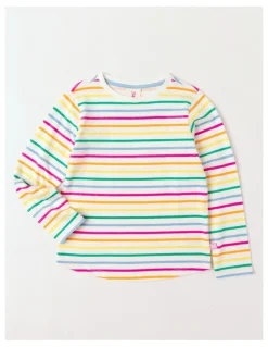 Milkshake Essentils Long Sleeve Tee in Rainbow Stripe