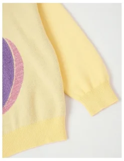 Milkshake Jacquard Jumper in Unicorn Yellow