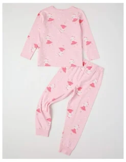 Milkshake Knit Bunny Ballet Pyjamas in Baby Pink