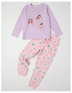 Milkshake Knit Fleece Fairy Pyjamas in Light Purple