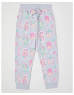 Milkshake Knit/Fleece Mermaid Pyjamas in Fuchsia