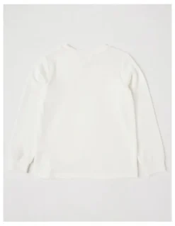 Milkshake Long Sleeve Cosy Knit with Diamante Heart in Cream