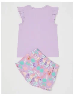 Milkshake Mermaid Flutter Sleeve Pyjamas in Lavender