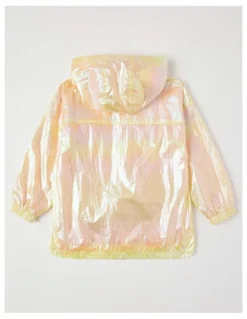 Milkshake Metallic Wind Breaker in Yellow