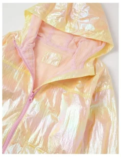 Milkshake Metallic Wind Breaker in Yellow