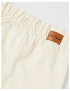 Milkshake Paperbag Waist Wide Leg Pant in Cream