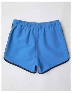 Milkshake Recycled Boardshort with Side Stripe in Blue