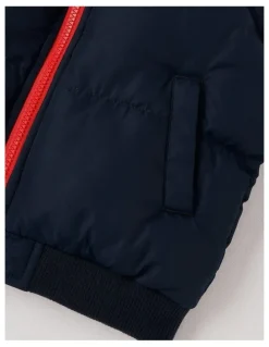 Milkshake Recycled Puffer Vest in Navy