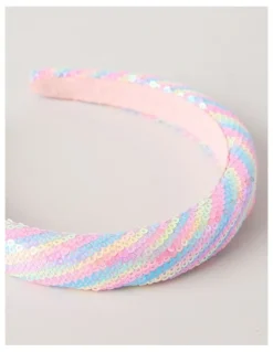 Milkshake Sequin Headband in Rainbow