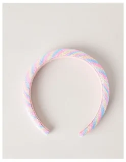 Milkshake Sequin Headband in Rainbow