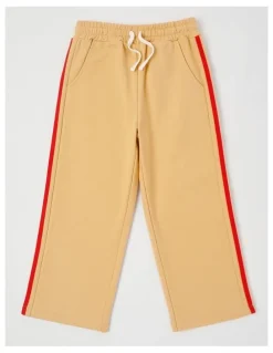 Milkshake Side Stripe Trackpant in Tan
