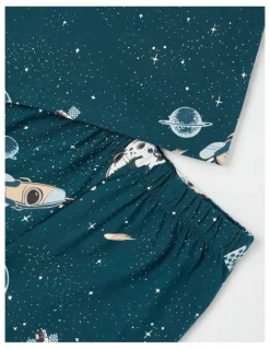 Milkshake Space Jersey Pyjamas in Blue