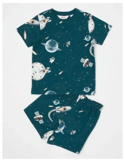 Milkshake Space Jersey Pyjamas in Blue