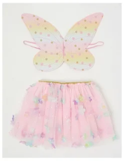 Milkshake Tutu and Wing Set in Pink