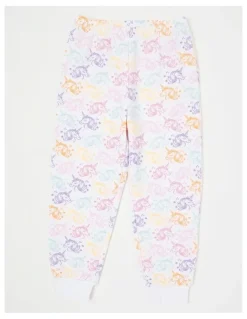 Milkshake Unicorn Short Sleeve T-Shirt & Pants Pyjamas in Light Purple
