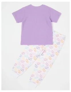 Milkshake Unicorn Short Sleeve T-Shirt & Pants Pyjamas in Light Purple