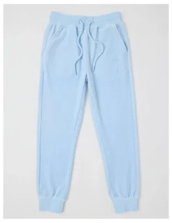 Milkshake Velour Trackpant in Light Blue