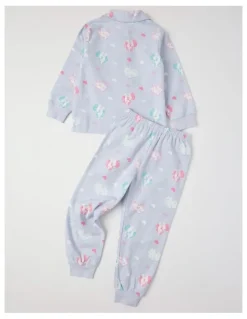 Milkshake Woven Unicorn Pyjamas in Light Blue