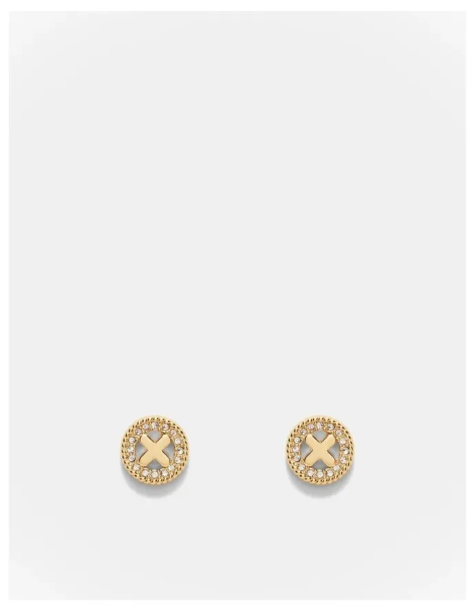 Mimco Amulet Stud Earrings in Gold