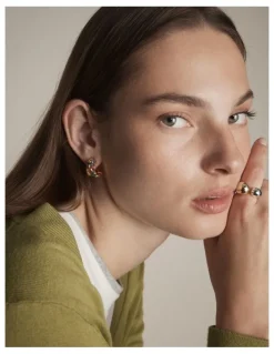 Mimco Aurelune Hoop Earrings in Multicolour