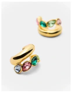 Mimco Aurelune Hoop Earrings in Multicolour