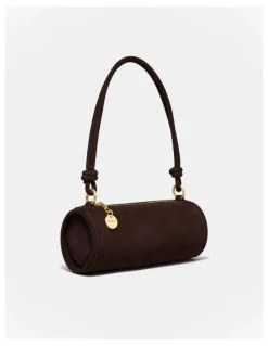 Mimco Barrel Mini Shoulder Bag in Chocolate