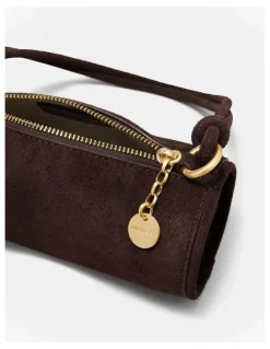 Mimco Barrel Mini Shoulder Bag in Chocolate