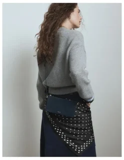 Mimco Belle Pouch Crossbody Bag in Navy
