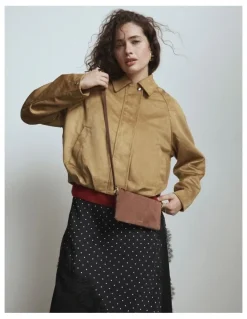 Mimco Belle Pouch Crossbody Bag in Toffee