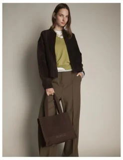Mimco Blondie Boxy Tote Bag in Chocolate