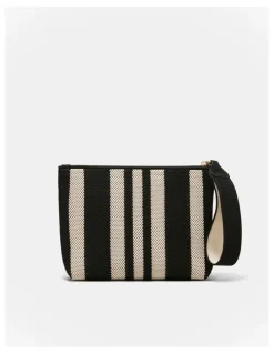 Mimco Blondie Pouch in Black Stripe